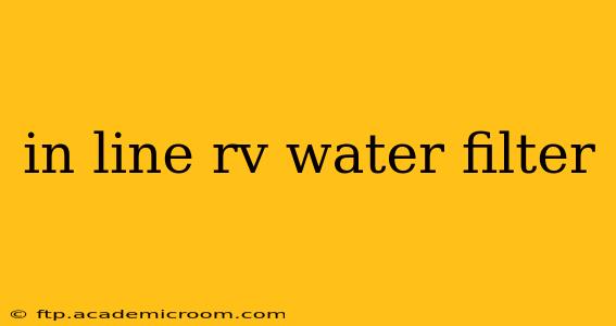 in line rv water filter
