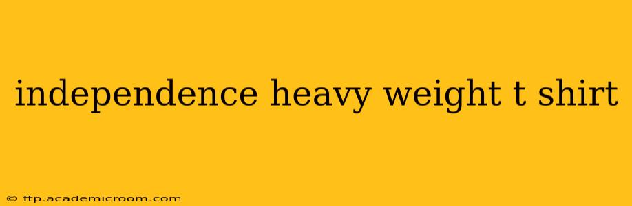 independence heavy weight t shirt