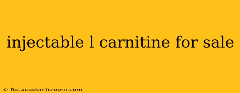 injectable l carnitine for sale