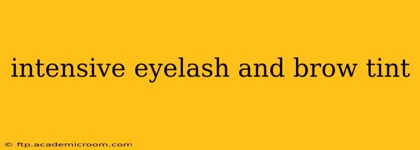 intensive eyelash and brow tint