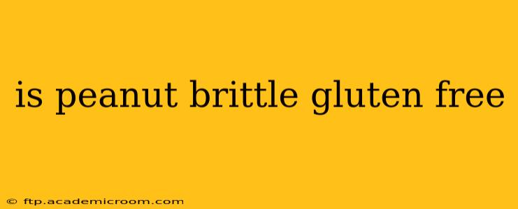 is peanut brittle gluten free
