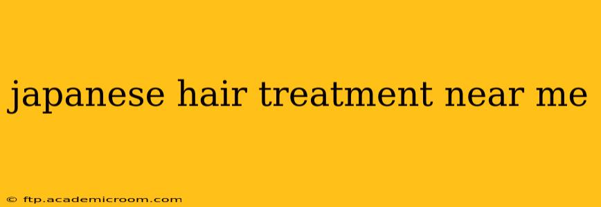 japanese hair treatment near me