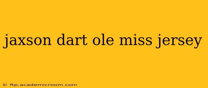 jaxson dart ole miss jersey
