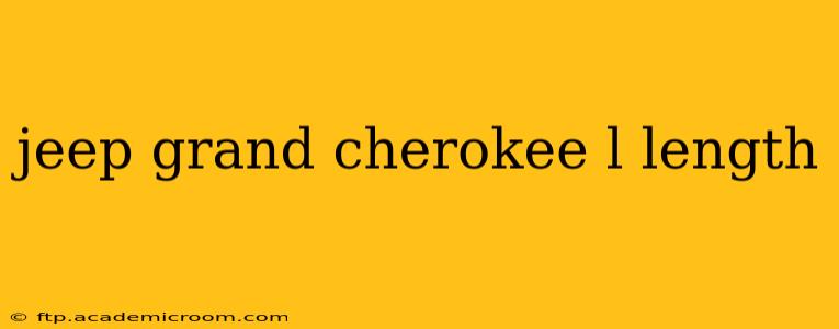 jeep grand cherokee l length