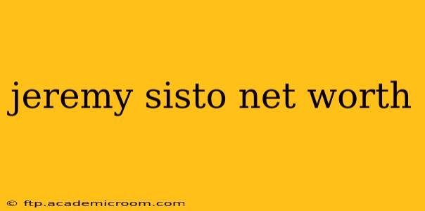 jeremy sisto net worth
