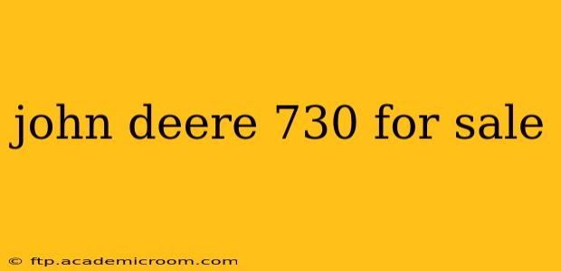 john deere 730 for sale