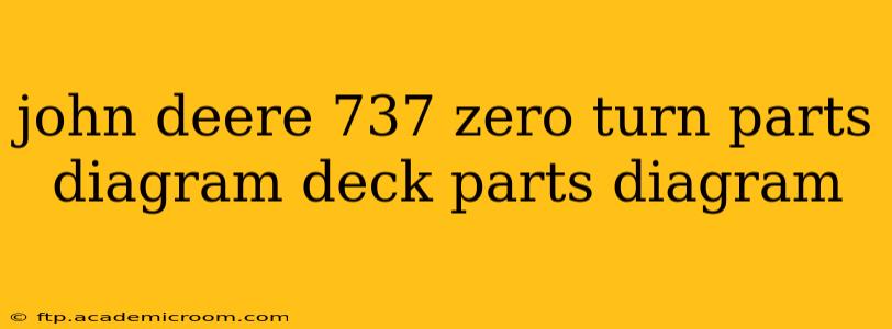 john deere 737 zero turn parts diagram deck parts diagram