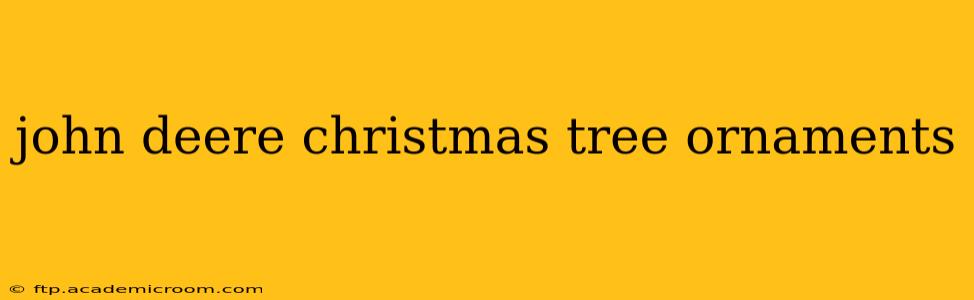 john deere christmas tree ornaments