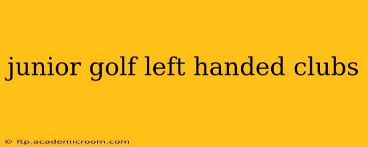 junior golf left handed clubs