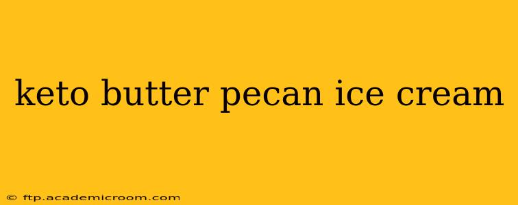 keto butter pecan ice cream