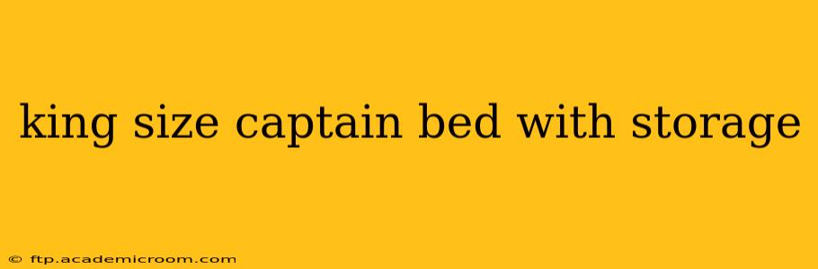 king size captain bed with storage