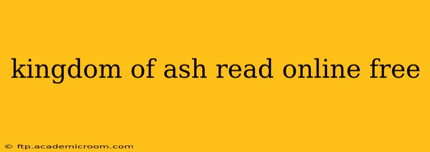 kingdom of ash read online free