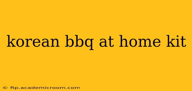 korean bbq at home kit