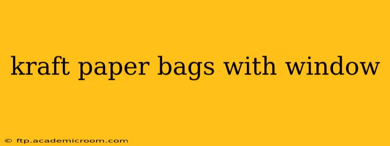 kraft paper bags with window