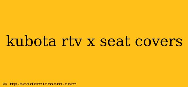 kubota rtv x seat covers