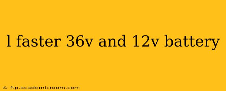 l faster 36v and 12v battery