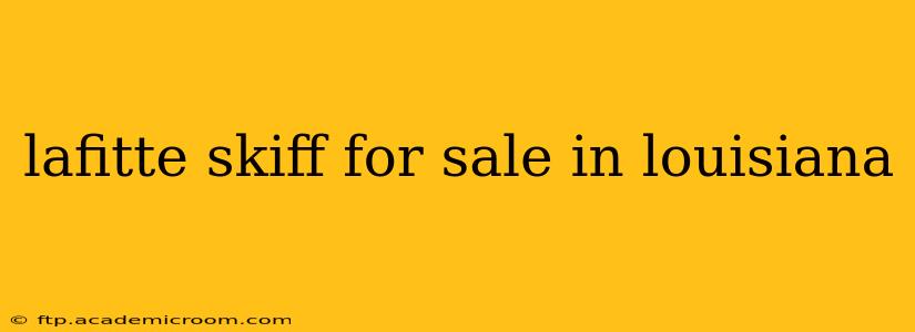 lafitte skiff for sale in louisiana