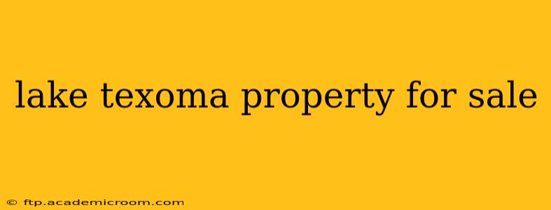 lake texoma property for sale