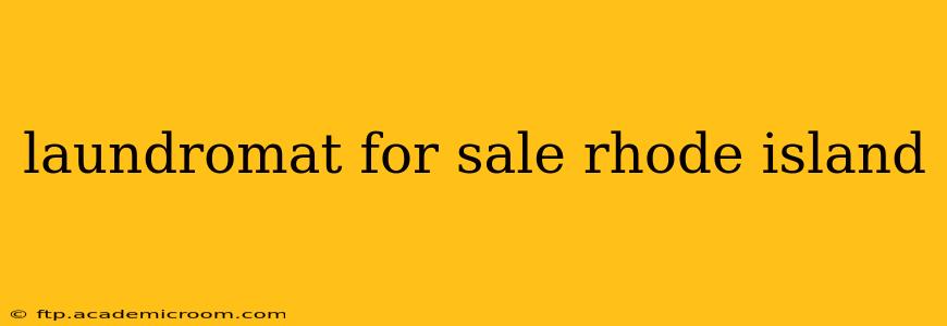 laundromat for sale rhode island