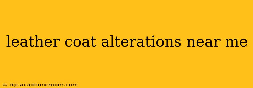 leather coat alterations near me