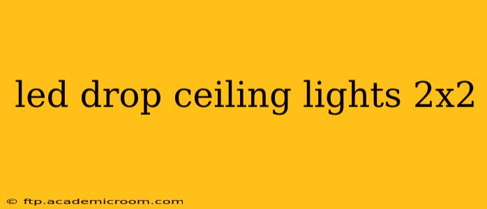 led drop ceiling lights 2x2