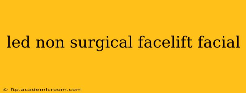 led non surgical facelift facial