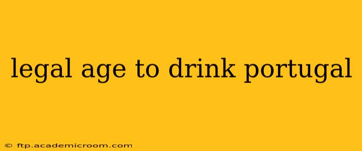 legal age to drink portugal