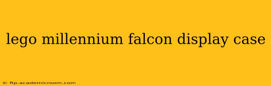 lego millennium falcon display case