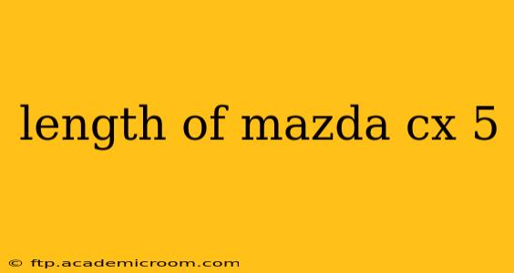 length of mazda cx 5