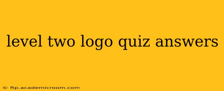 level two logo quiz answers