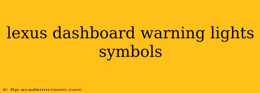 lexus dashboard warning lights symbols