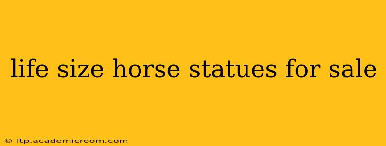 life size horse statues for sale