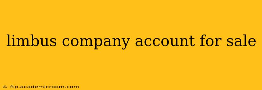 limbus company account for sale