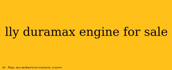 lly duramax engine for sale