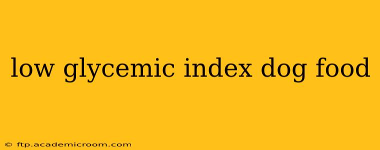 low glycemic index dog food