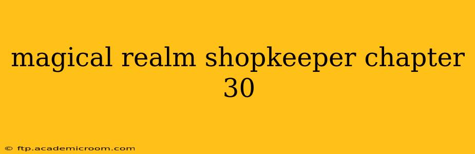 magical realm shopkeeper chapter 30
