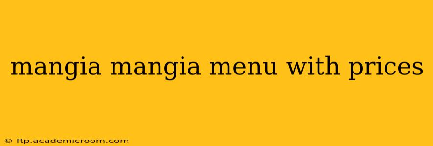 mangia mangia menu with prices