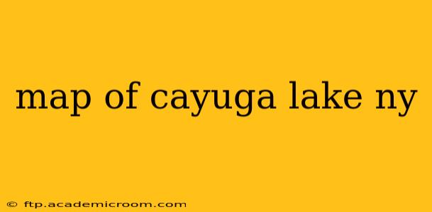 map of cayuga lake ny