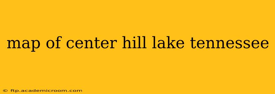 map of center hill lake tennessee