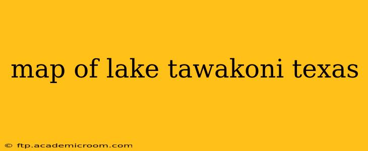 map of lake tawakoni texas