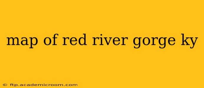 map of red river gorge ky