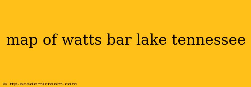 map of watts bar lake tennessee