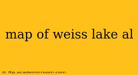 map of weiss lake al