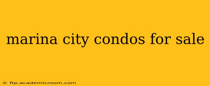 marina city condos for sale