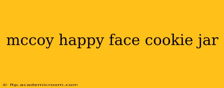 mccoy happy face cookie jar