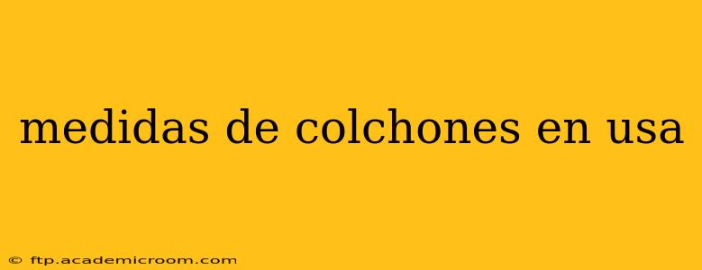 medidas de colchones en usa