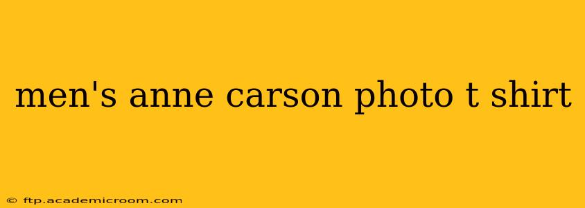 men's anne carson photo t shirt