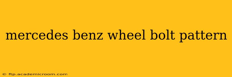 mercedes benz wheel bolt pattern