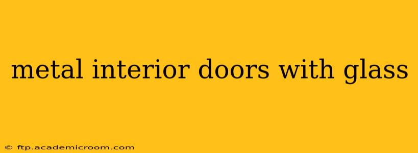 metal interior doors with glass