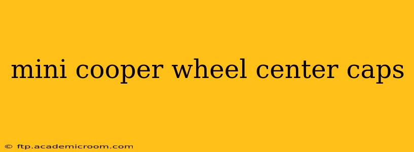 mini cooper wheel center caps